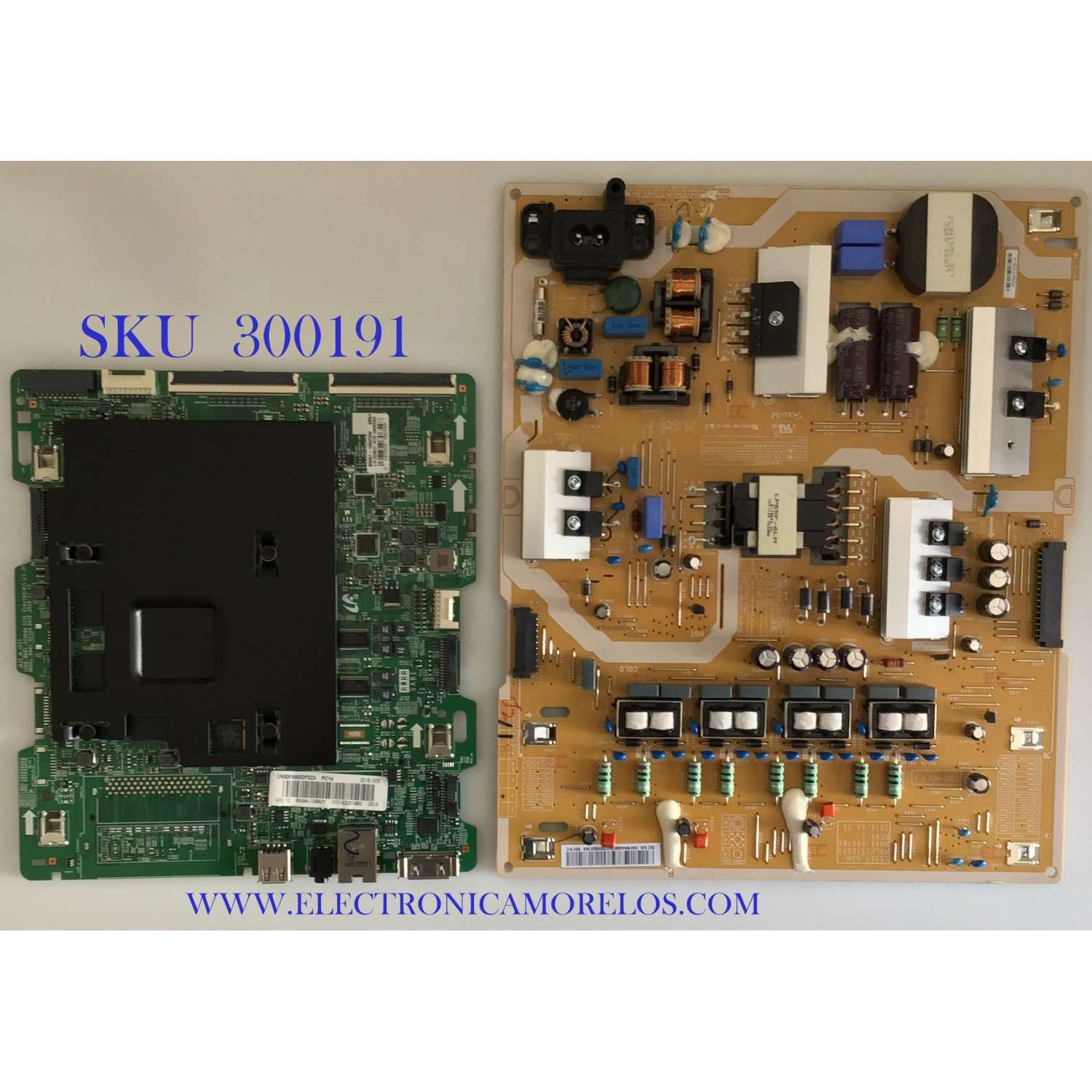 KIT DE TARJETAS PARA TV SAMSUNG / NUMERO DE PARTE MAIN BN94-10960Y / BN41-02504A / BN97-10623W / BN9410960Y / NUMERO DE PARTE FUENTE BN4400878A / L55E7_KSM / BN44-00878A / PSLF191E08A / PANEL CY-QK055FLAV3H / MODELO UN55KS800D / UN55KS800DFXZA AA02
